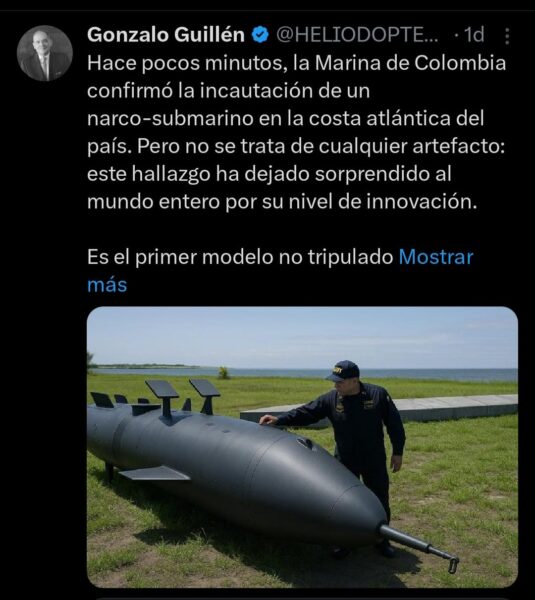 narcodron submarino