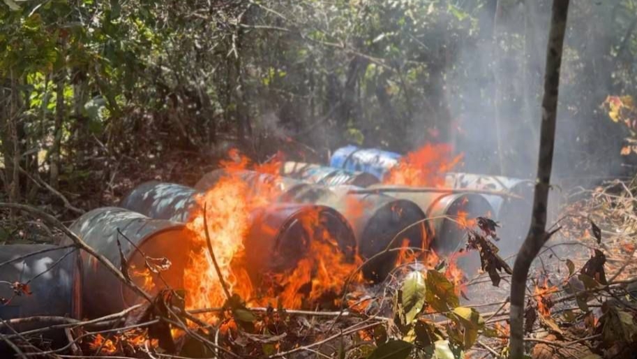 FANB elimina punto táctico para la minería ilegal en Amazonas