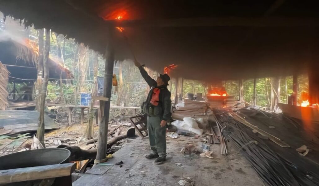 ¿Qué escondía este campamento destruido por la FANB en Delta Amacuro?