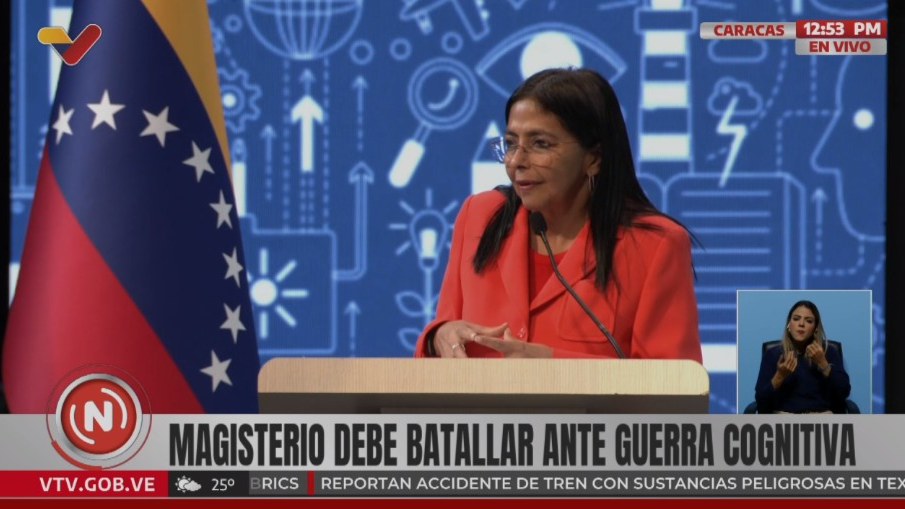 Delcy Rodríguez: «La educación venezolana no se detiene»