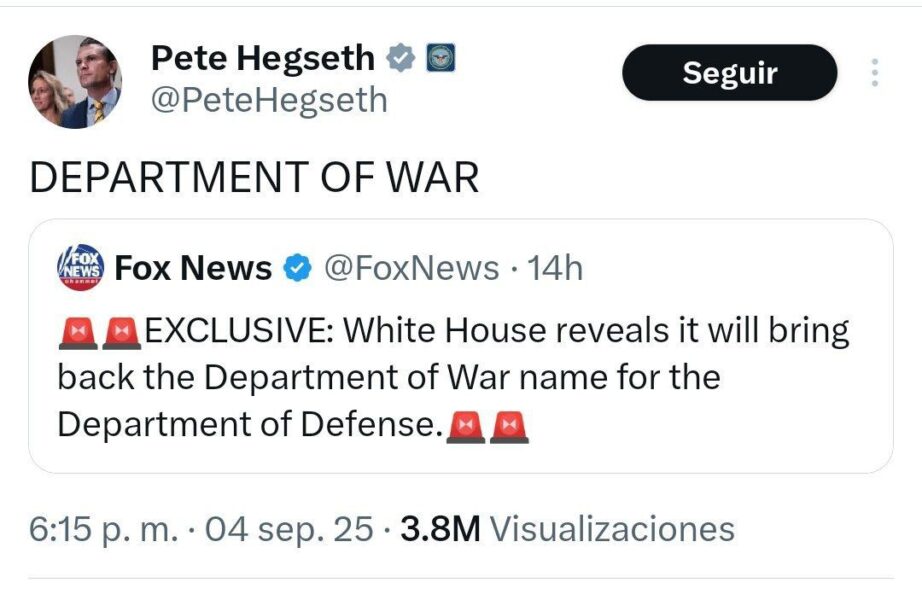 Departamento de Guerra