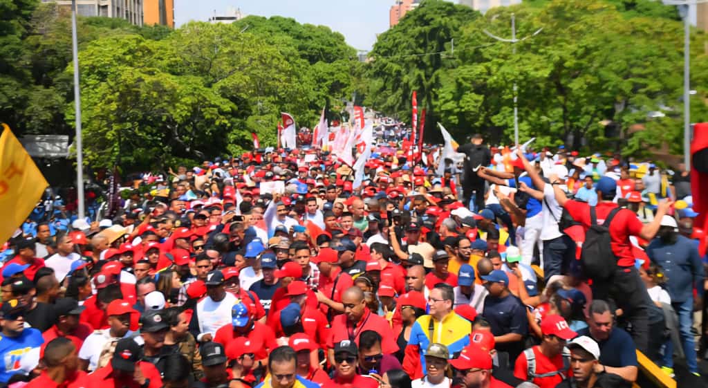 Movilización en Caracas: miles marchan con un mensaje directo a EE.UU.