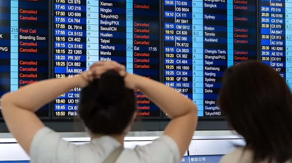 Alerta máxima en Hong Kong: el tifón que desafía a las aerolíneas