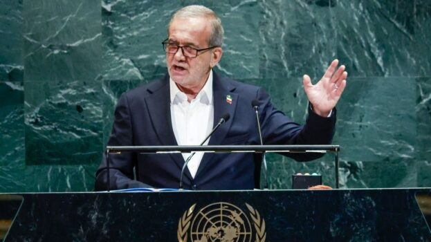 Pezeshkian en la ONU: “Jamás nos arrodillaremos”