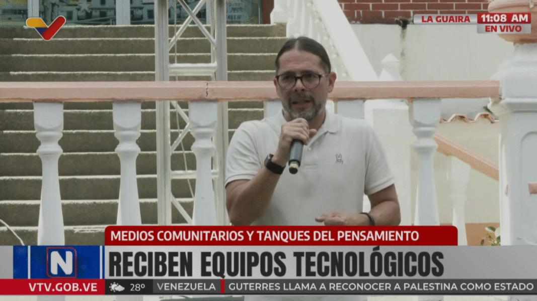 Ñáñez fortalece medios comunitarios en La Guaira
