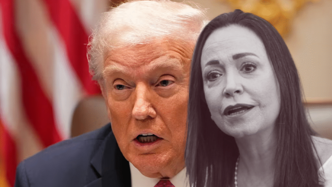 «No sé quien es ella»: Trump sobre María Corina Machado