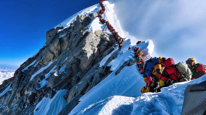 Tormenta en el Everest: cientos de alpinistas fueron rescatados en el Tíbet