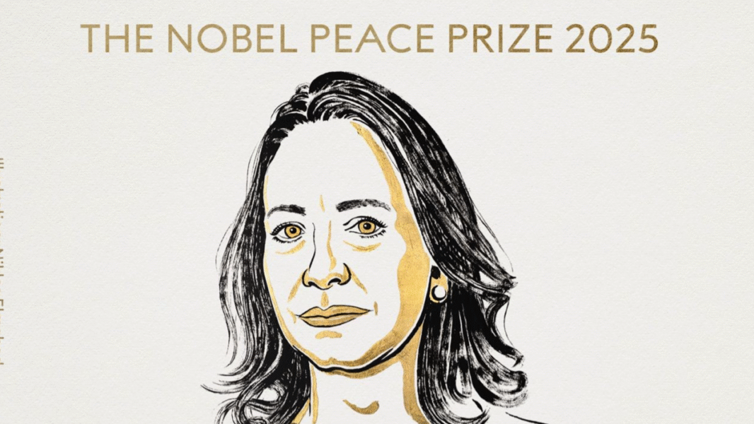 ¡Insólito! Le dan Premio Nobel de la Paz a María Corina Machado