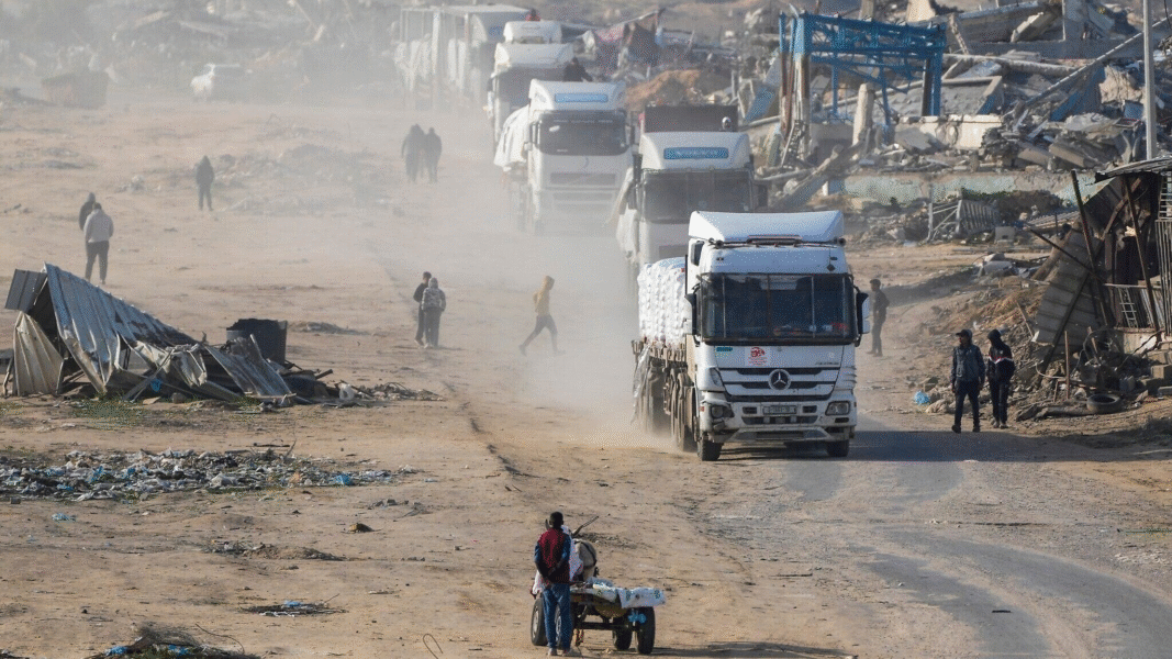 Solo el 15% de la ayuda humanitaria pactada ha entrado a Gaza