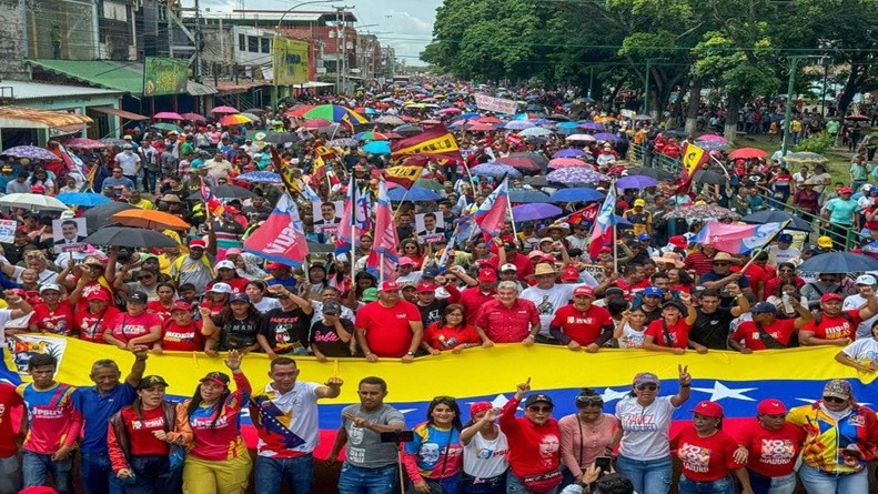 Venezuela se moviliza contra la guerra y el imperialismo en el Caribe