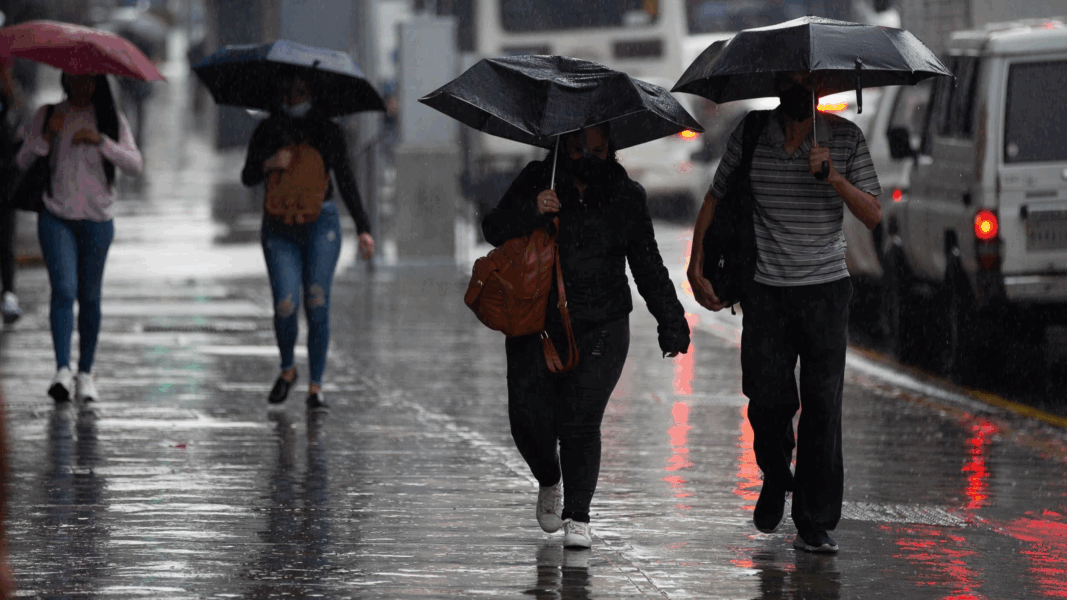 Cinco estados del país estarán bajo la lluvia este martes