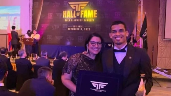 Atleta venezolano es condecorado como «Best Athlete» en Filipinas