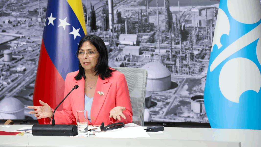 Delcy Rodríguez: «EE.UU. amenaza el mercado energético internacional»