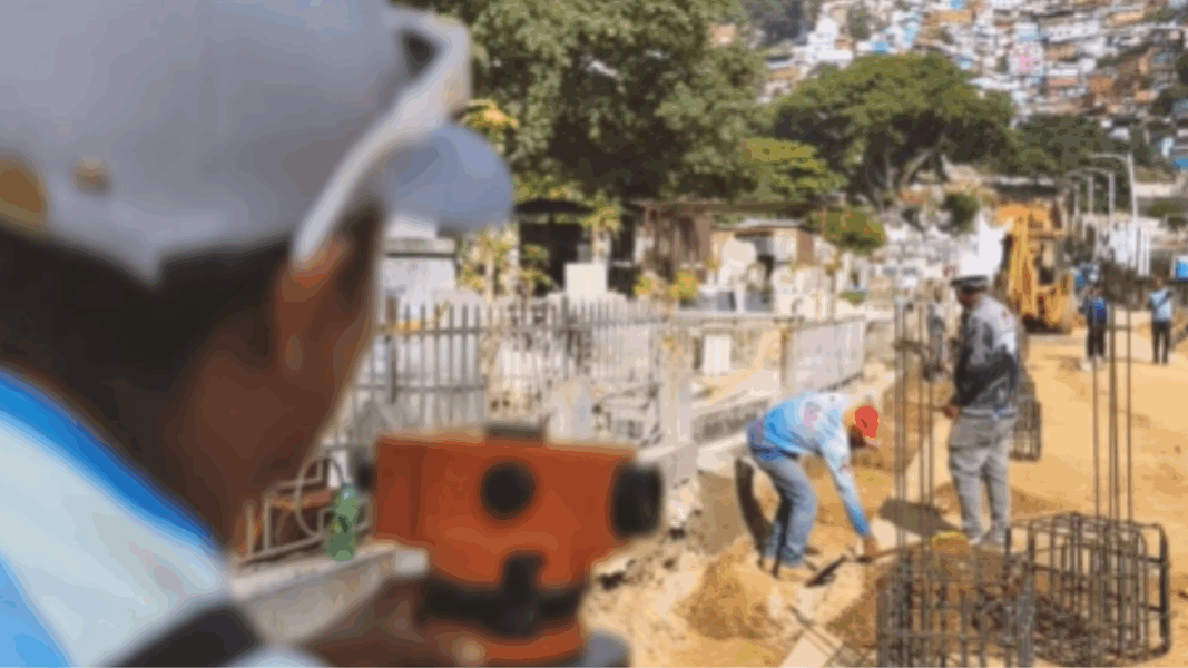 rehabilitación vial Cementerio General del Sur