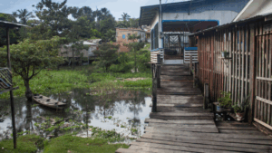 Amazonas niña pirañas