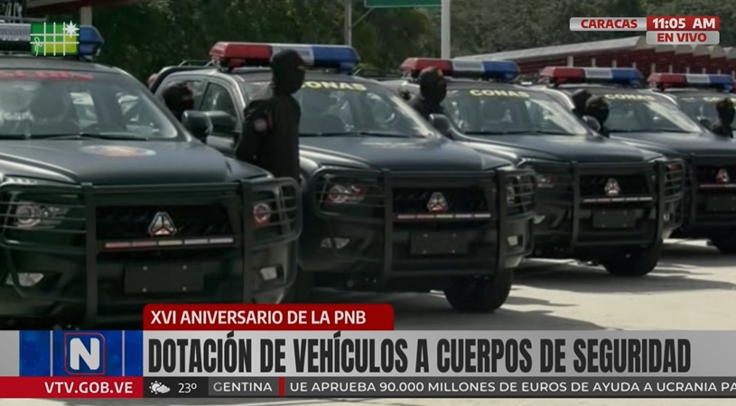 Cuerpos de Seguridad de Venezuela reciben importante dotación