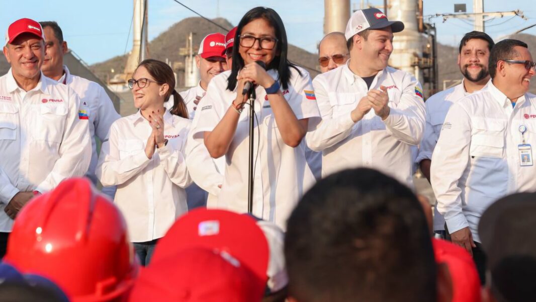 Delcy Rodríguez rechaza las intromisiones de EE.UU. en la política venezolana