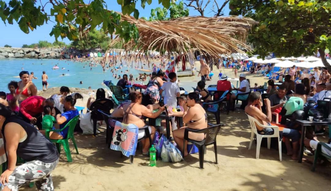 Miles reciben el 2026 con el tradicional primer chapuzón en La Guaira