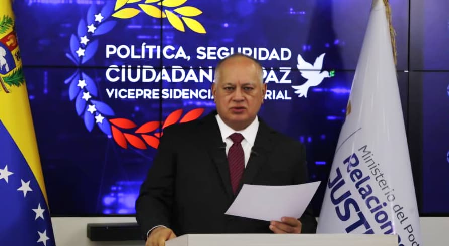 Diosdado Cabello: más de 7 toneladas de drogas incautadas en los primeros días de 2026