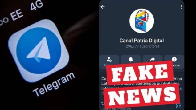 Alertan que el canal «Patria Digital» es falso y no es oficial
