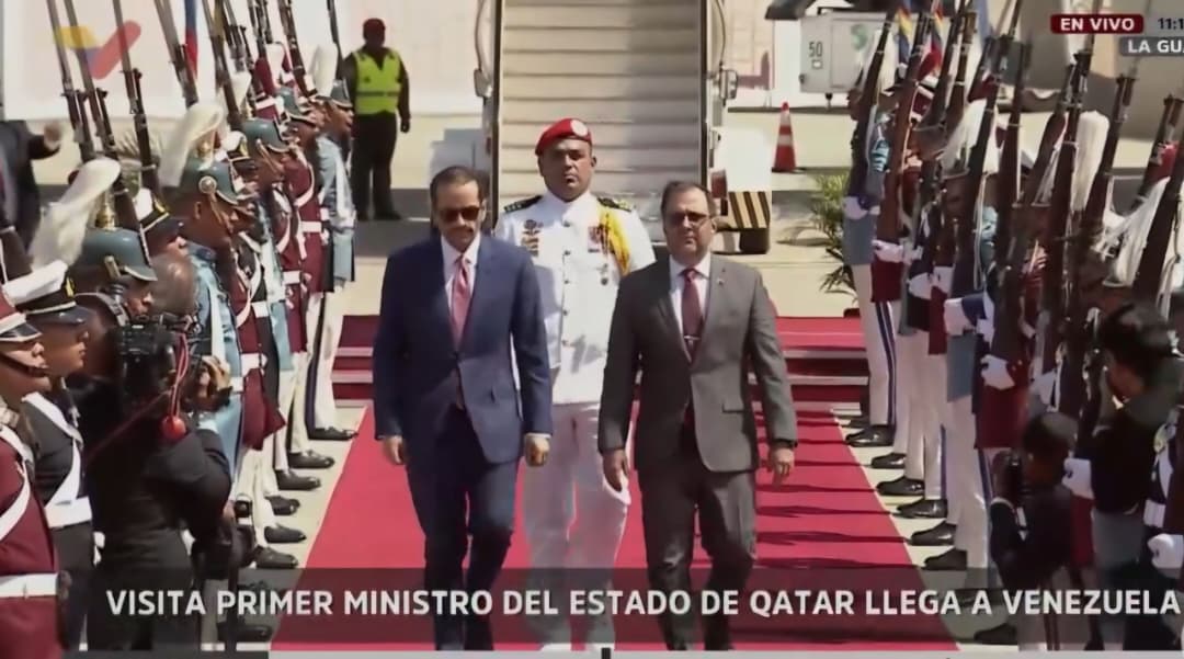 Venezuela recibe al primer ministro de Qatar para fortalecer la cooperación bilateral