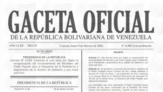 Decretan reorganización del Ministerio de la Presidencia