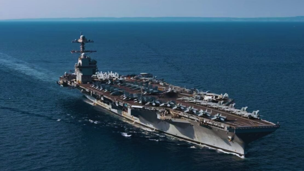 Reportan Marineros heridos en el portaaviones USS Gerald R. Ford