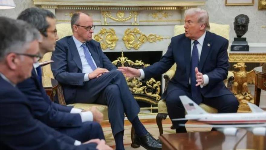 Trump arremete contra Merz por críticas a guerra en Irán