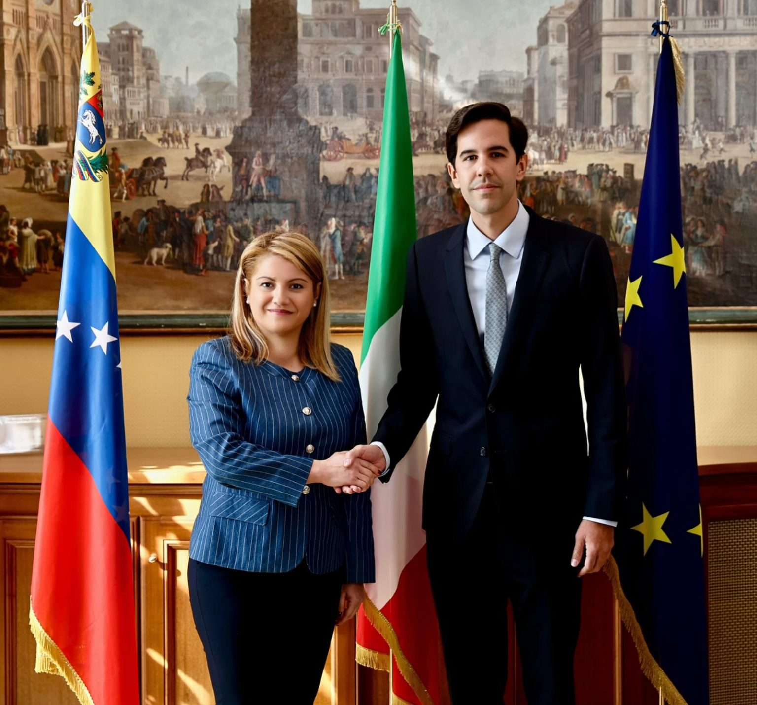 Venezuela e Italia oficializan relanzamiento de la cooperación económica bilateral en Roma