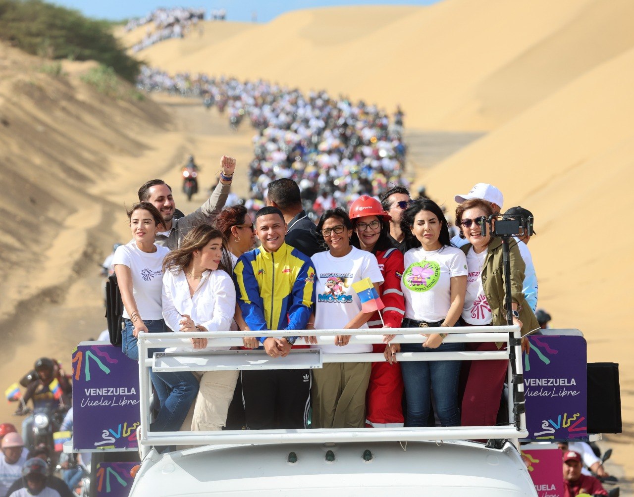 Delcy Rodríguez lidera en Falcón la nueva jornada de la «Gran Peregrinación por una Venezuela sin Sanciones»