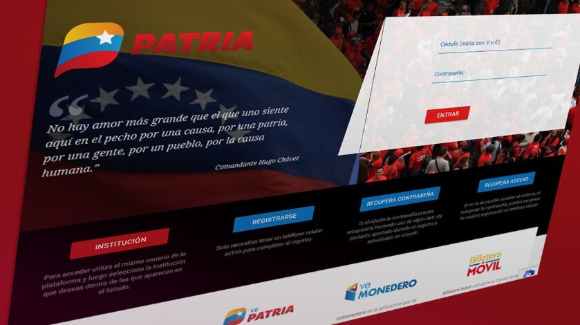 Plataforma Patria añade verificación semestral de datos