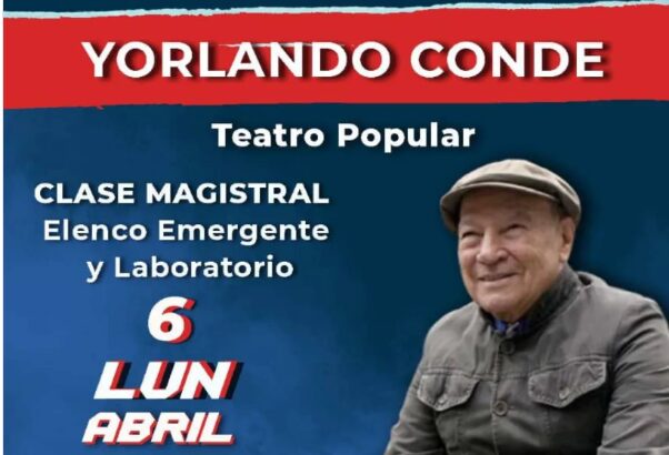 Maestro Conde enseñará teatro popular este lunes