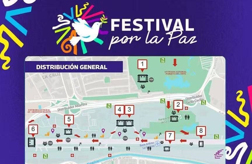 HOY: ocho tarimas y 50 artistas en concierto por la paz