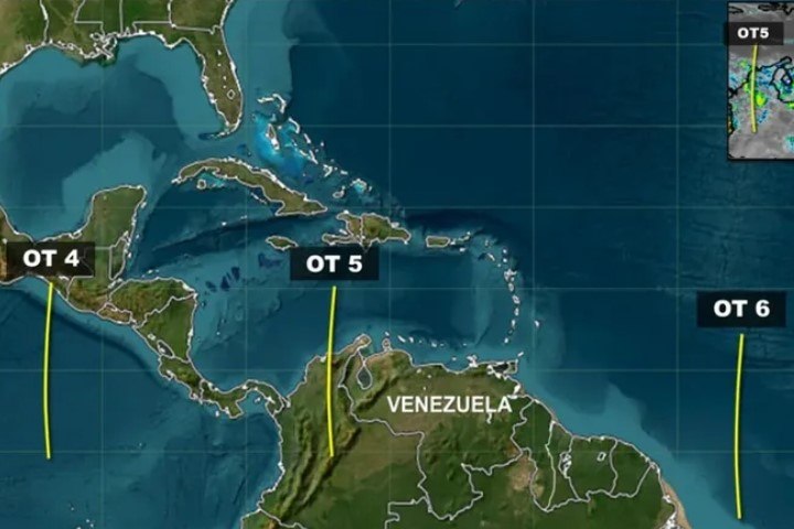 Inameh bajo alerta: Onda Tropical N° 6 avanza hacia Venezuela