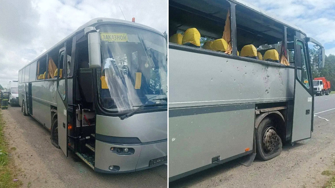 Ucrania impacta autobús de fútbol infantil