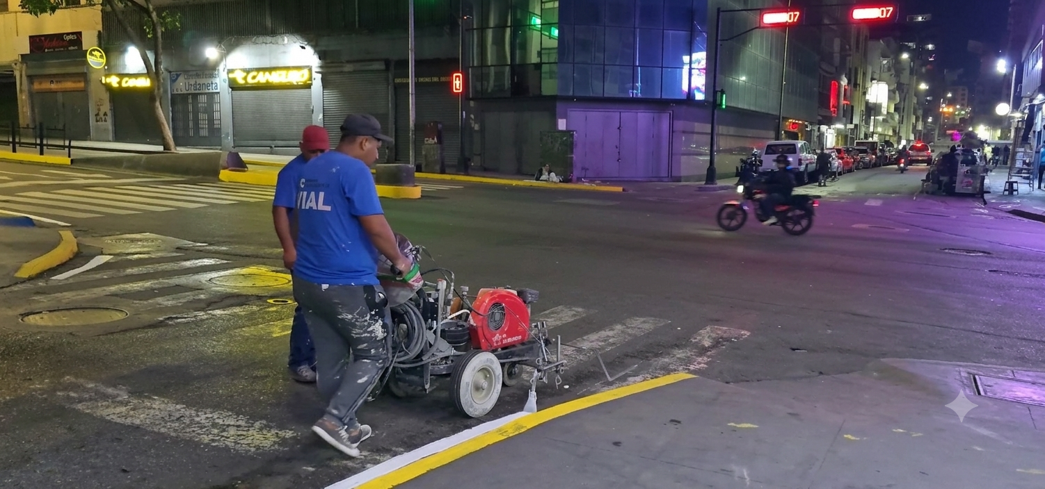 Avenida caraqueña estrena demarcación (+VIDEO)