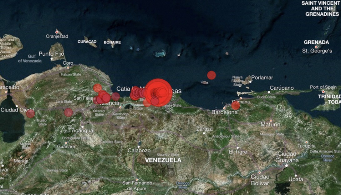Una nueva réplica de magnitud 3.8 sacude Caracas en medio de las labores de rescate