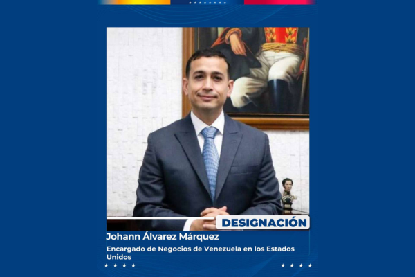 ¿Quién será el nuevo encargado de negocios de Venezuela en EE. UU.?