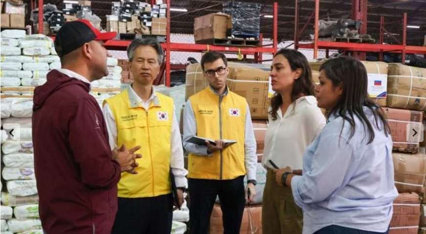 Venezuela recibe ayuda humanitaria de la República de Corea