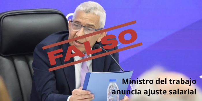 Desmienten noticia sobre supuesto incremento salarial en redes sociales