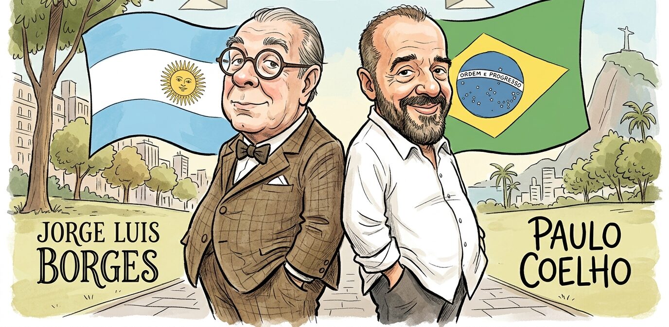 Borges vs. Coelho: El día que el laberinto y el alma se dieron la mano
