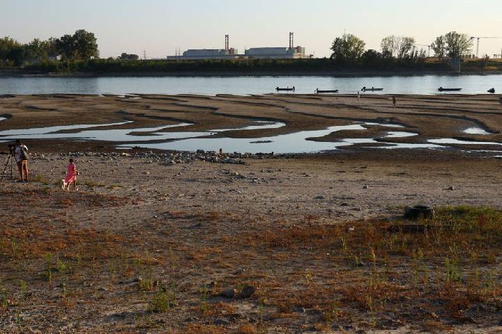 Un caudal en mínimos históricos desentierra un mamut en el Danubio