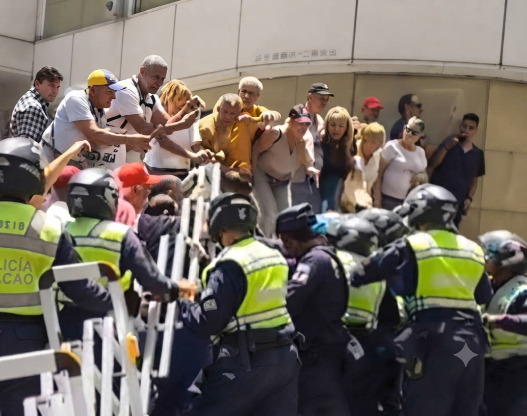 Salarios dignos y rechazo a convenios: protesta sindical en Chacao