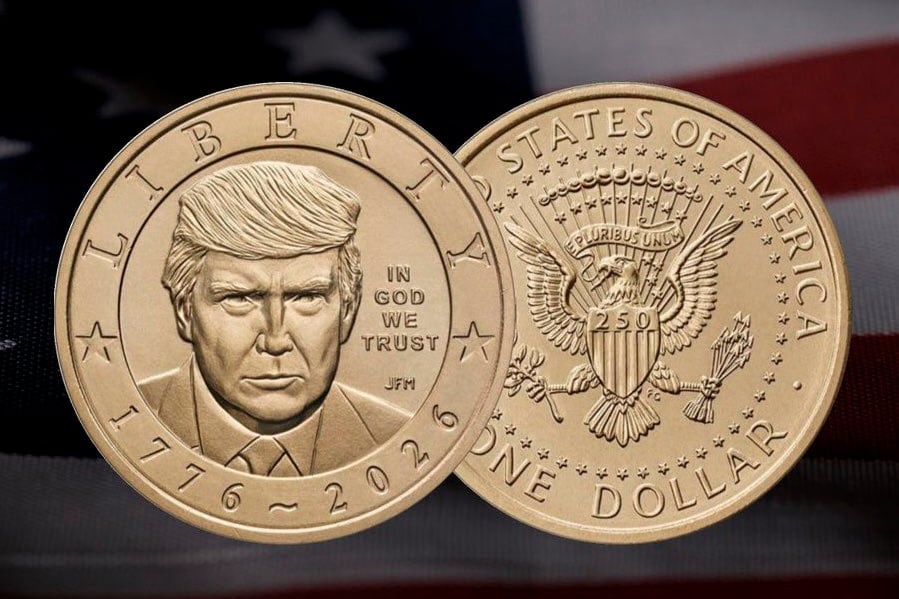 Una inédita moneda con el rostro de Donald Trump revoluciona el sistema financiero de EEUU