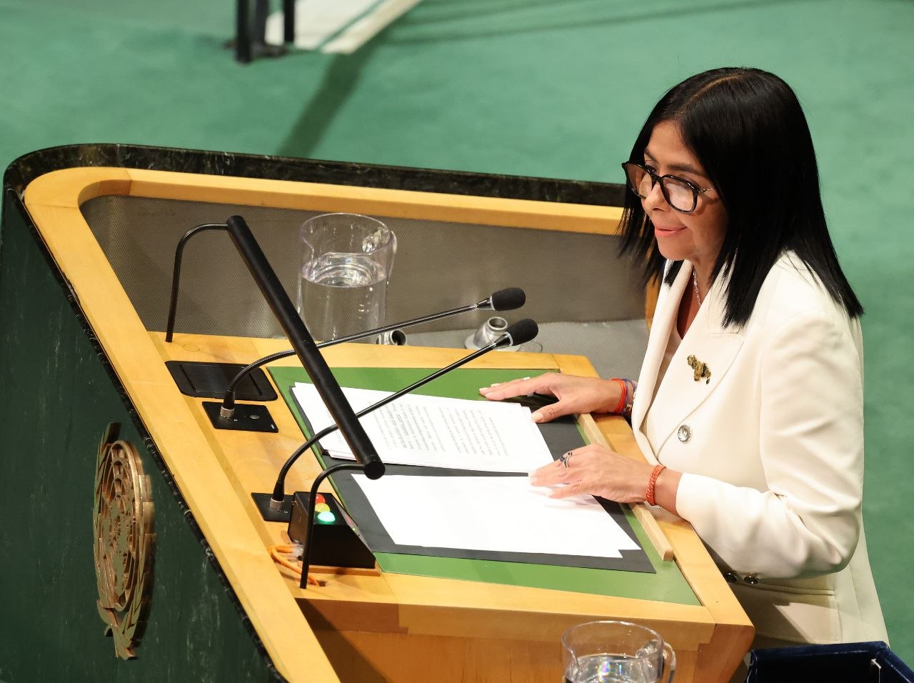 «La paz es la única salida humana»: Delcy Rodríguez fija contundente posición en la ONU por la estabilidad y el desarrollo de Venezuela