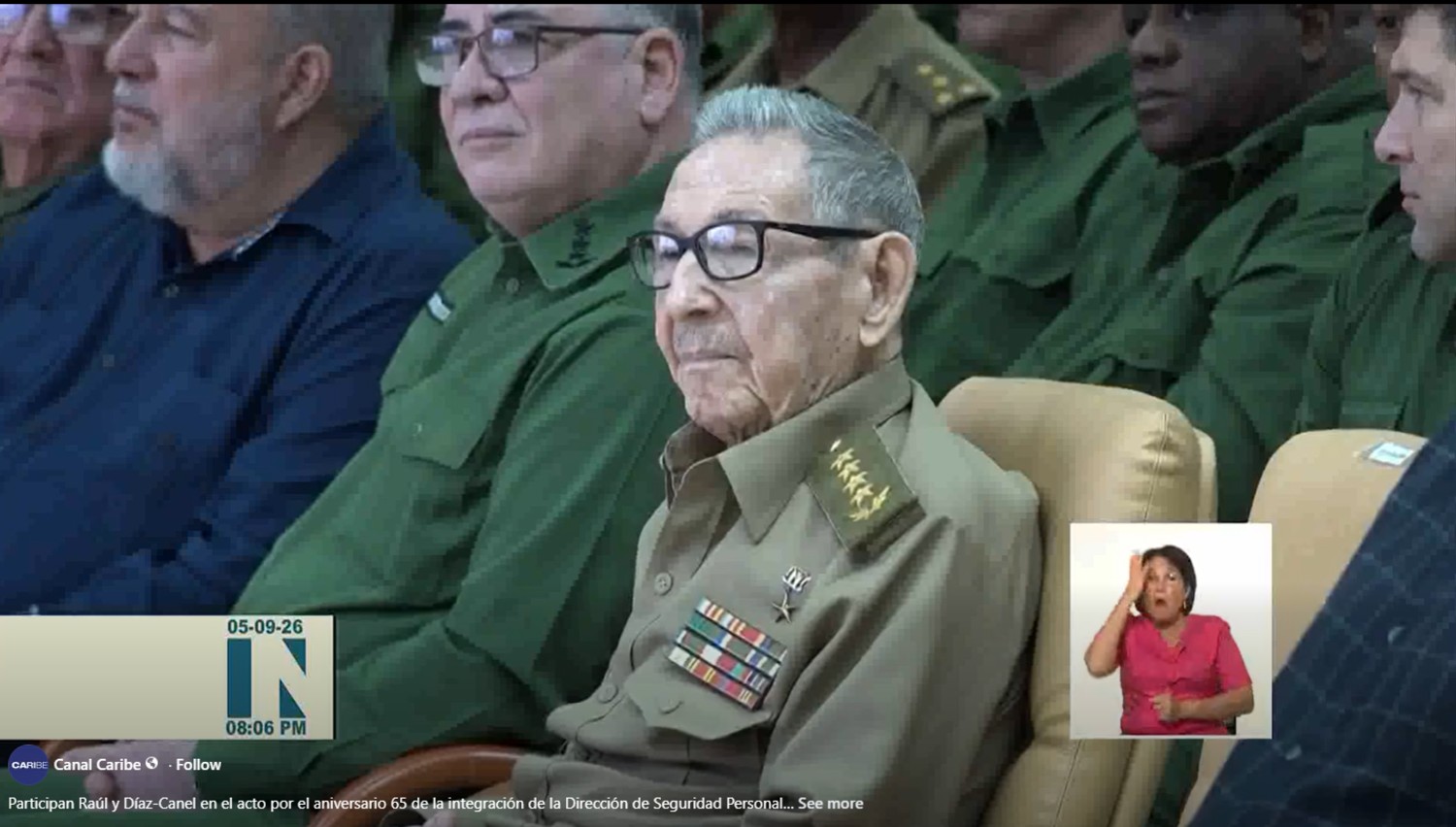 Raúl Castro reaparece en un acto oficial en Cuba