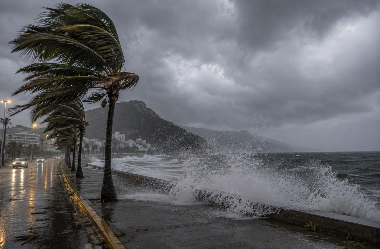 Alerta máxima: El peligroso huracán Marie alcanza categoría 2 en México