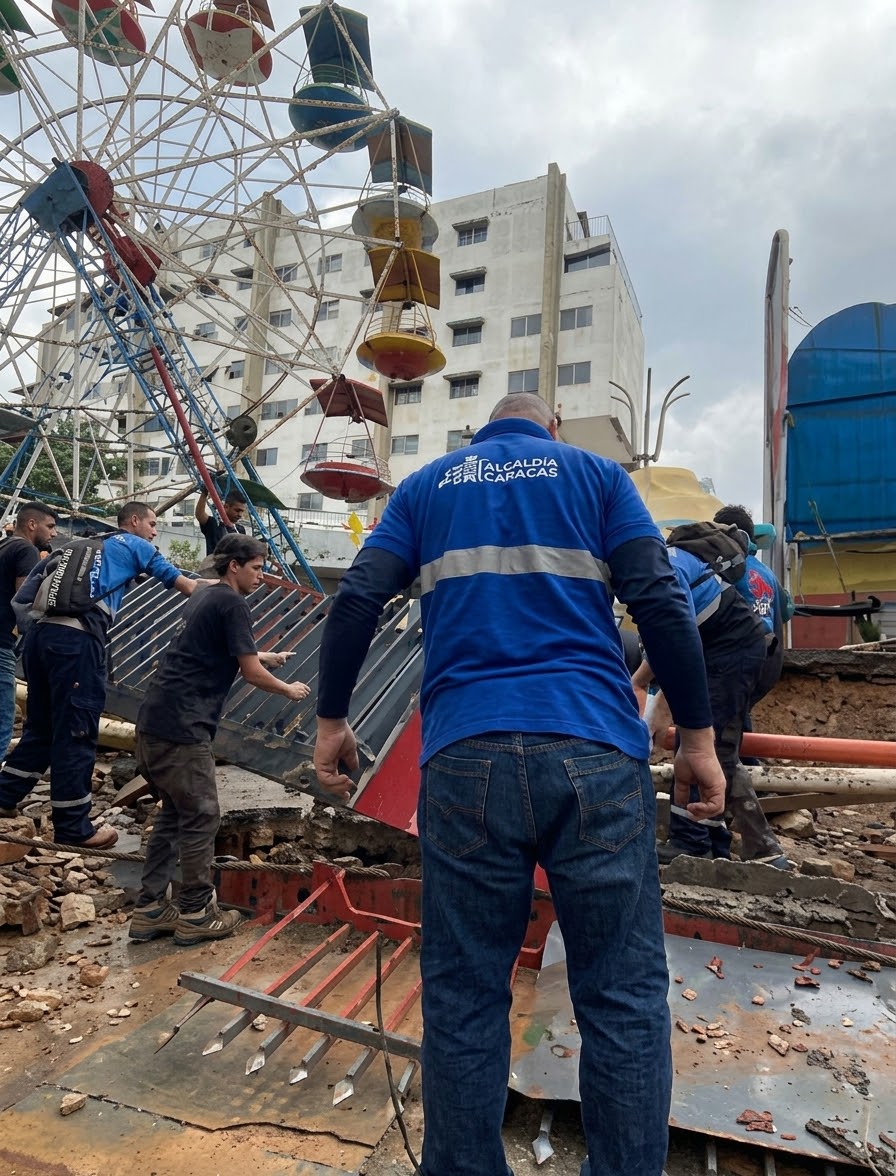 Alcaldía de Caracas acelera la reparación en el Parque Bimbolandia tras las lluvias
