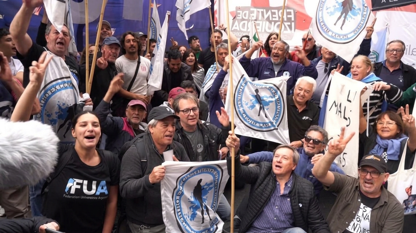 Soberanía en emergencia: excombatientes marchan contra fallo judicial que respalda decreto de Milei