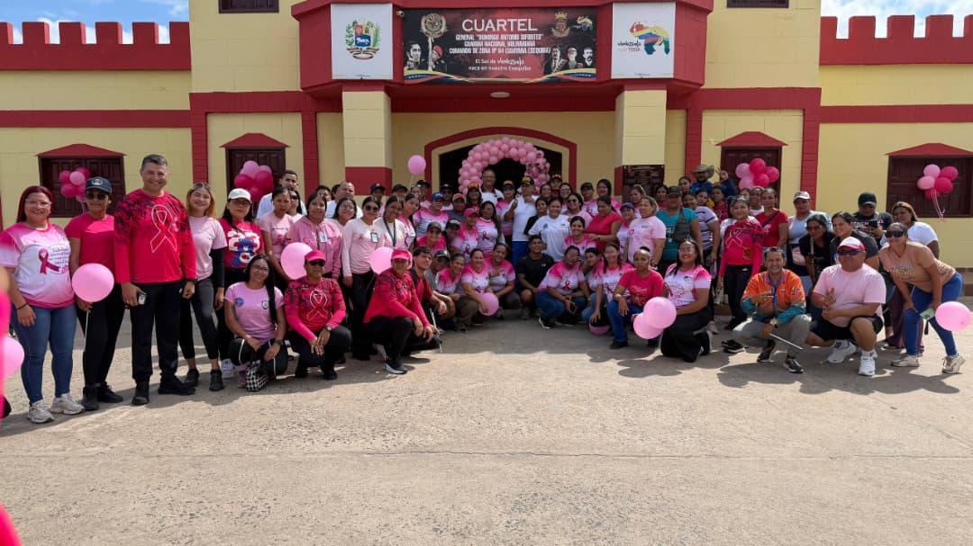 ​Guayana Esequiba se viste de rosa con caminata y bailoterapia en favor de la prevención del cáncer de mama